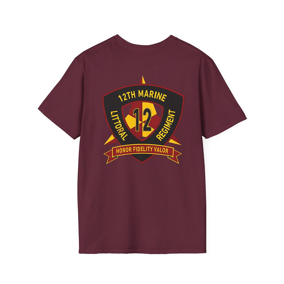 Thumbnail: 12TH MLR (12th Marine Littoral Regiment), 3D MAR DIV, Marine Corps T-Shirt 
