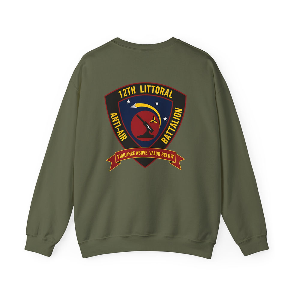 Thumbnail: 12TH LAAB (12th Littoral Anti-Air Battalion) USMC, Marine Corps Sweater