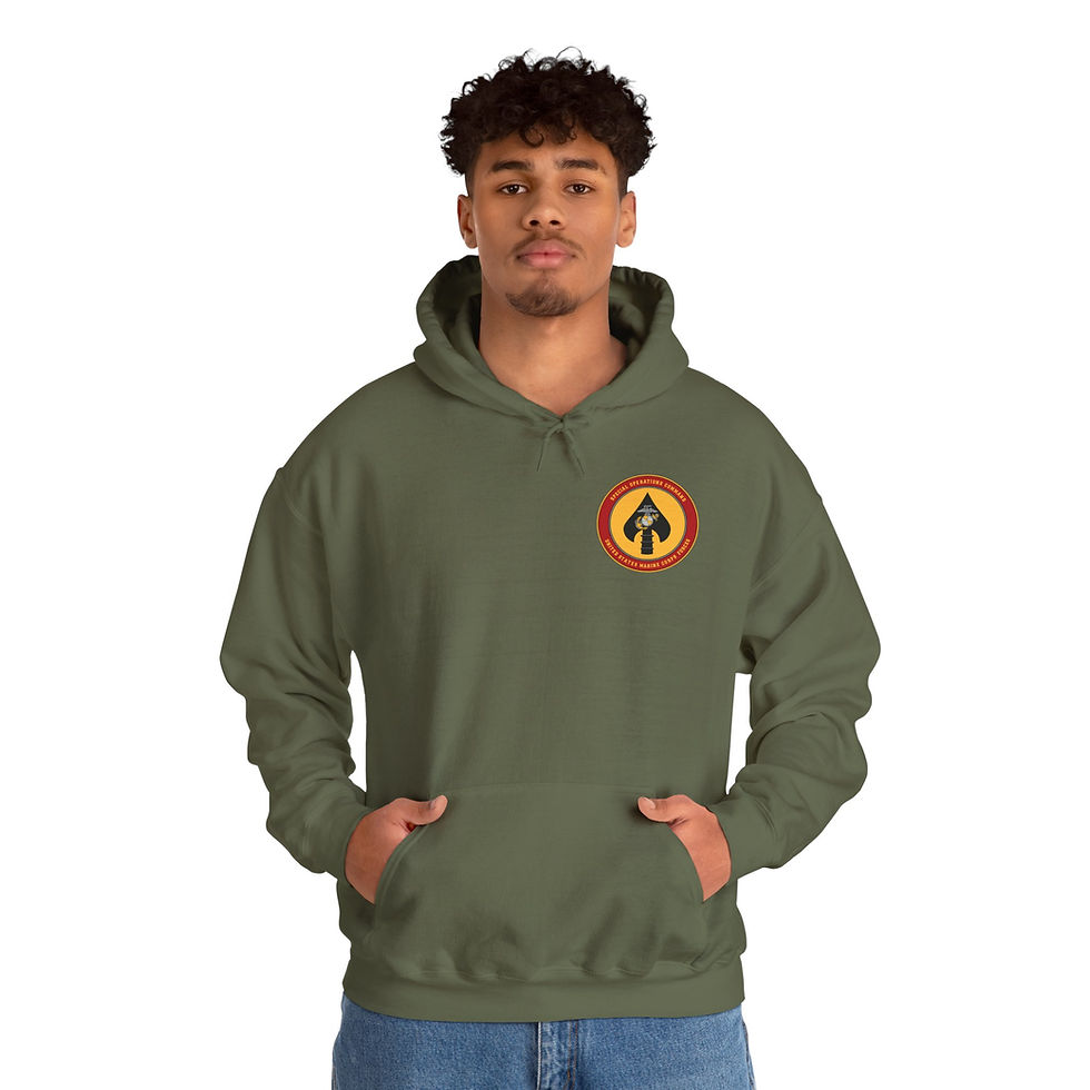 Thumbnail: 1ST MRSB (1st Marine Raider Support Battalion), MARSOC, Marine Corps Hoodie
