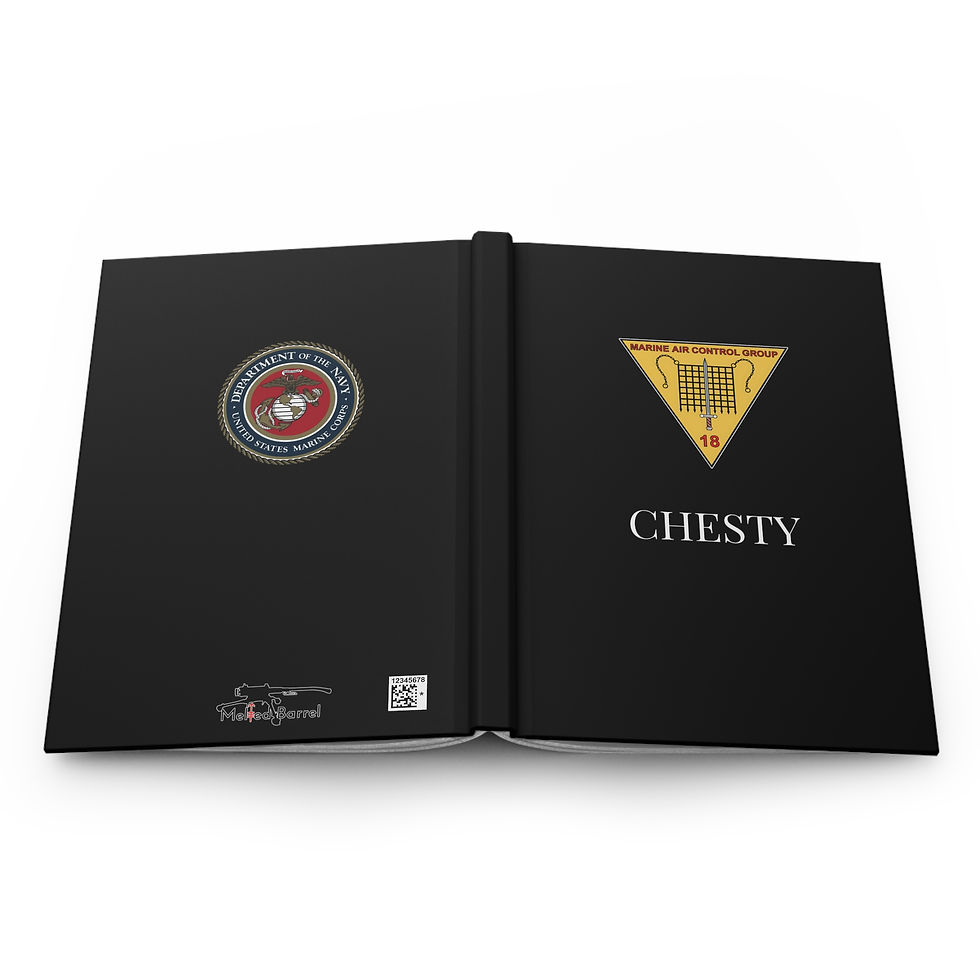 Thumbnail: MACG-18 (Marine Air Control Group 18) Personalizable Hardcover Journal Matte