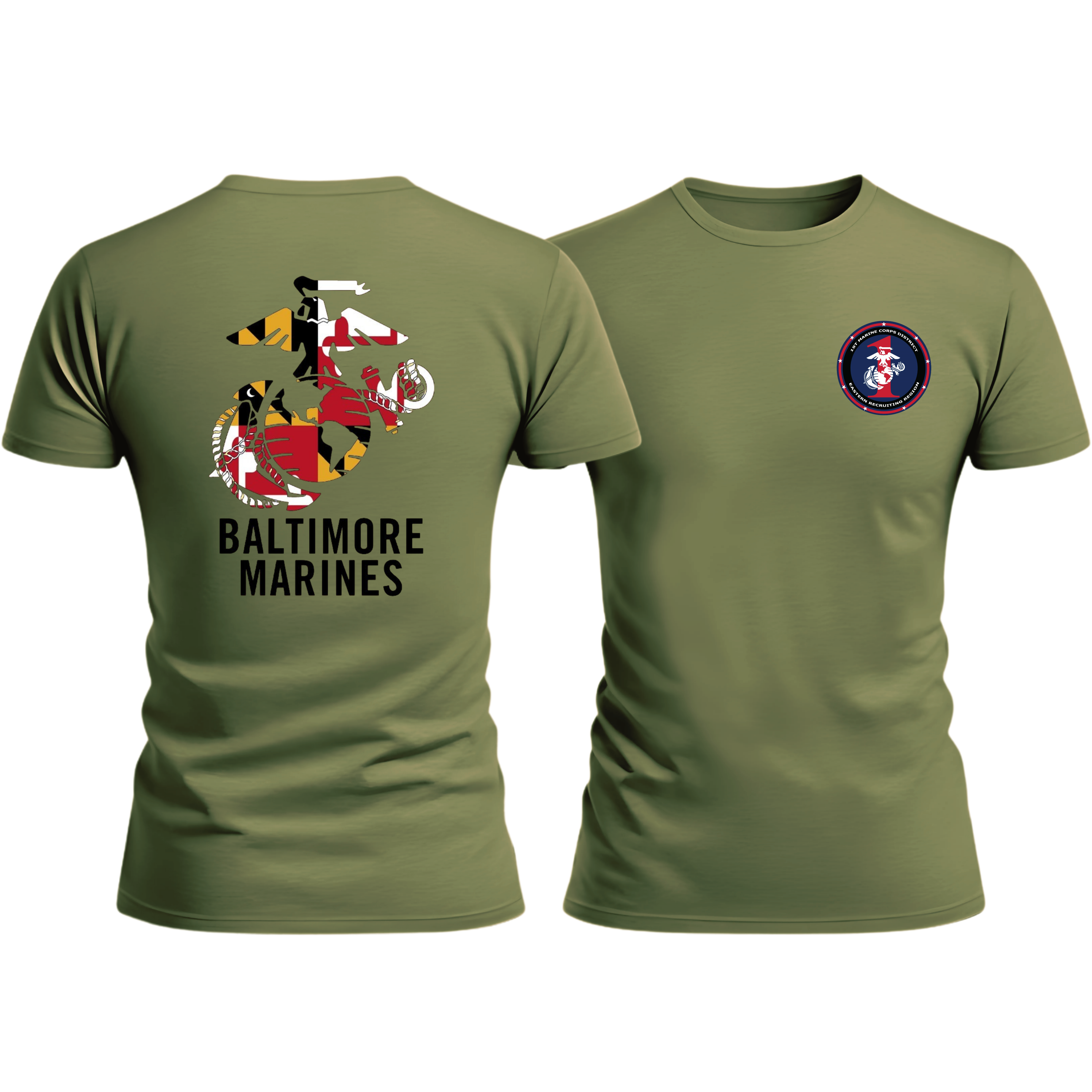 RS BALTIMORE, 1ST MCD, Marine Corps T-Shirt