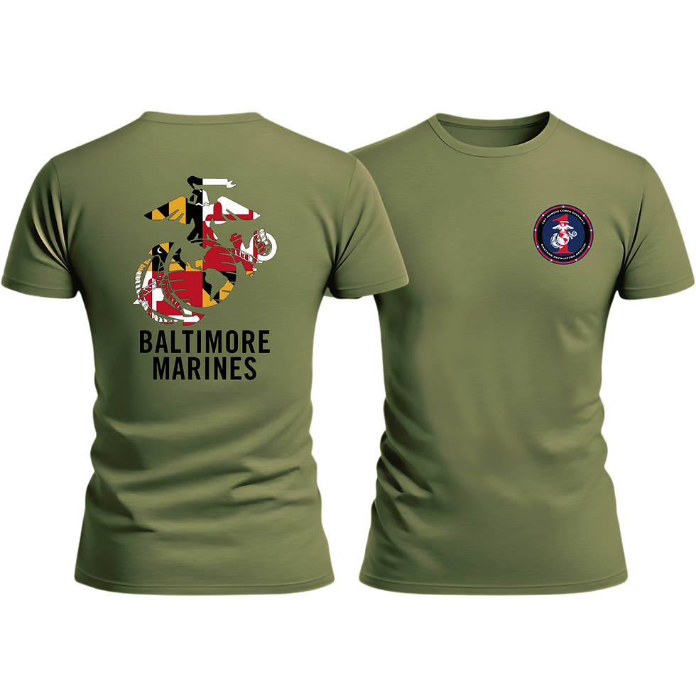 Thumbnail: RS BALTIMORE, 1ST MCD, Marine Corps T-Shirt 