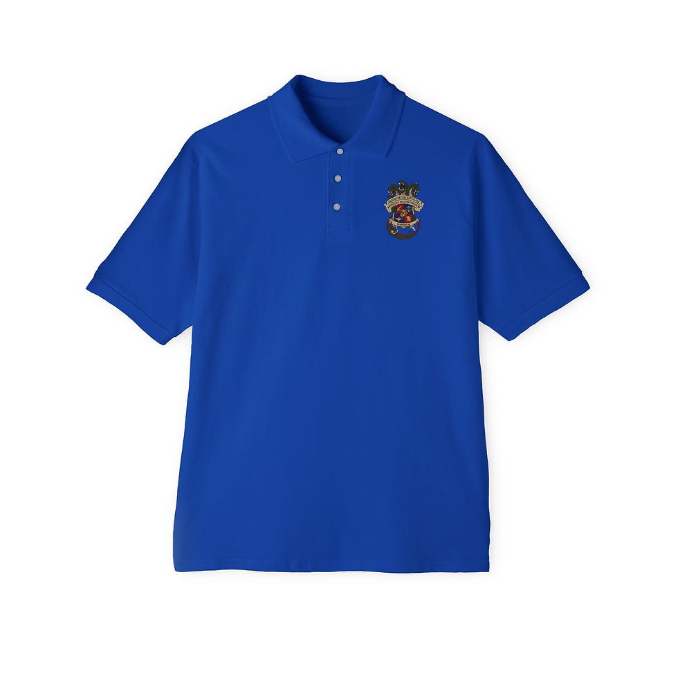 Thumbnail: TECOM HQTRS BN (Headquarters Battalion), USMC, Men's Piqué Polo