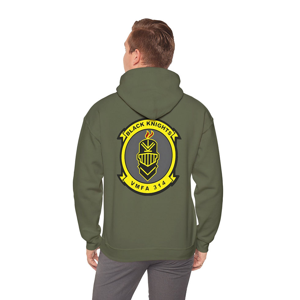 Thumbnail: VMFA-314 (MARINE FIGHTER ATTACK SQUADRON 314), MAG-11, MARINE CORPS HOODIE