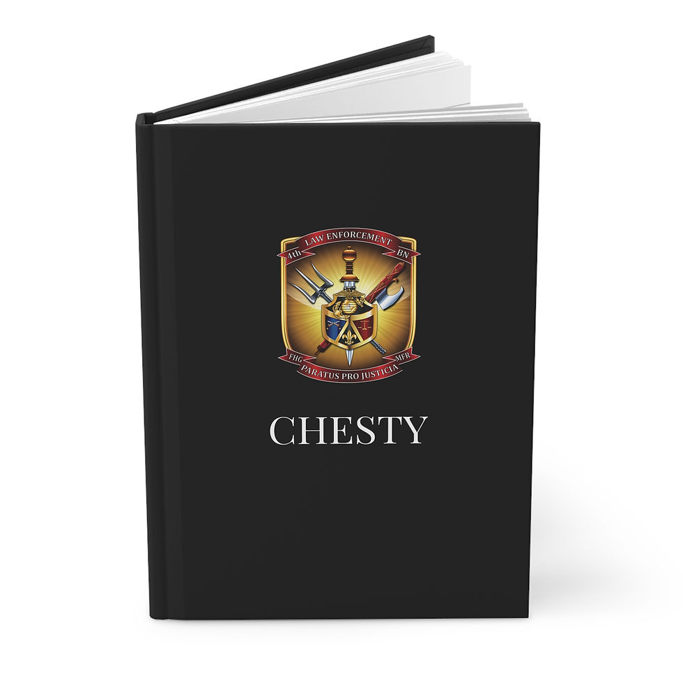 Thumbnail: 4TH LE BN (4th Law Enforcement Battalion) Personalizable Hardcover Journal Matte