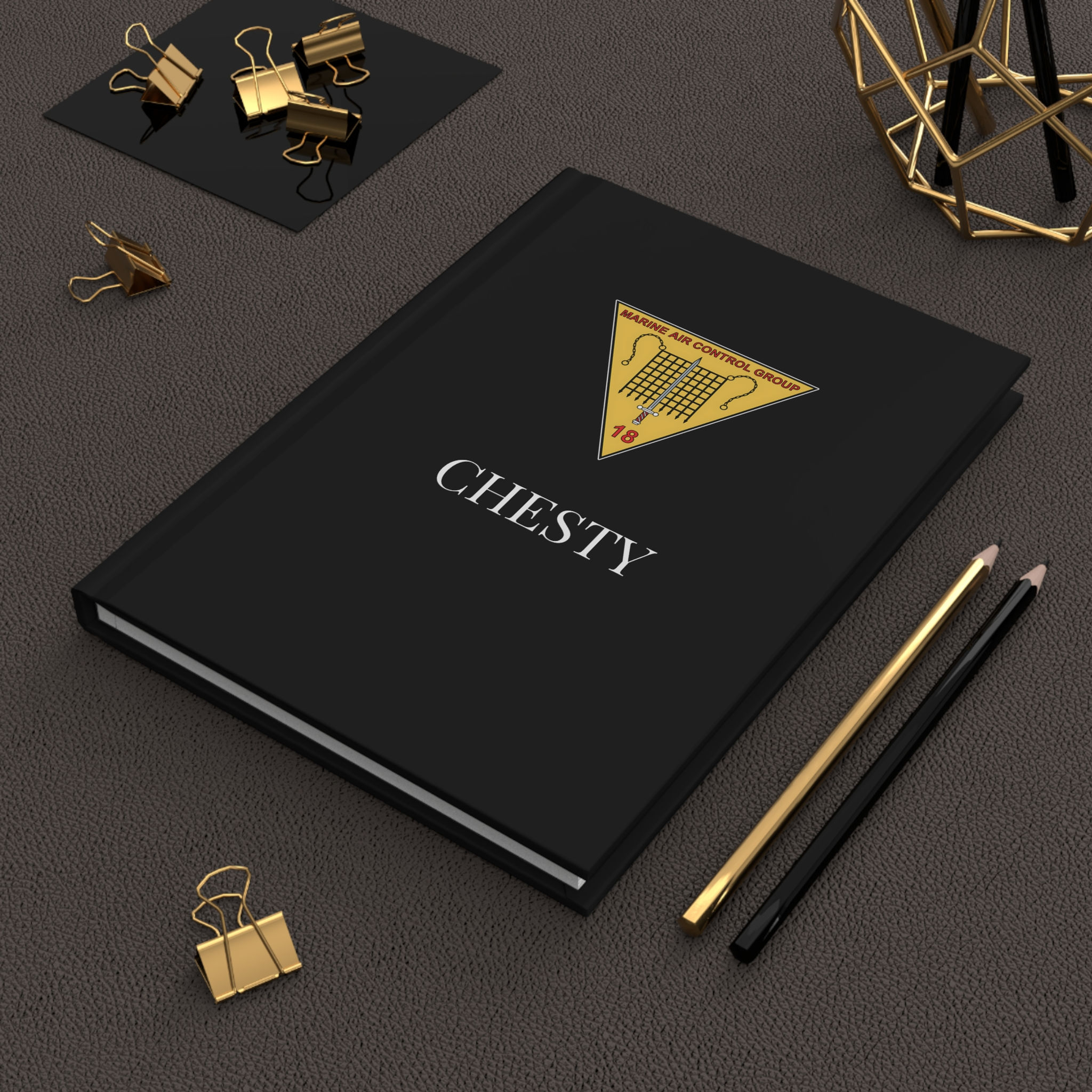 MACG-18 (Marine Air Control Group 18) Personalizable Hardcover Journal Matte