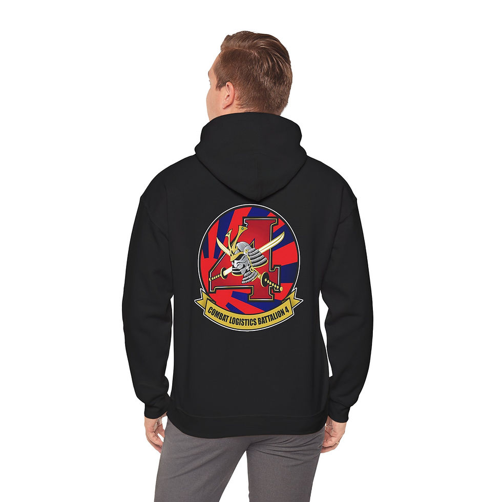 Thumbnail: CLB-4 (COMBAT LOGISTICS BATTALION 4), III MEF, MARINE CORPS HOODIE