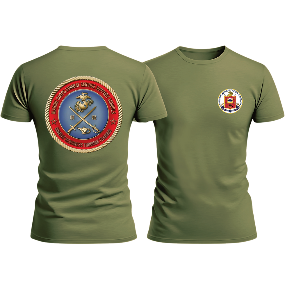 Thumbnail: MC COMBAT SERVICE SUPPORT SCHOOL, TECOM, Marine Corps T-Shirt 