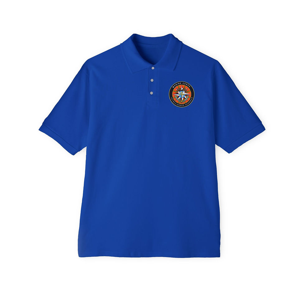 Thumbnail: Marine Corps Intelligence Schools, USMC, Men's Piqué Polo