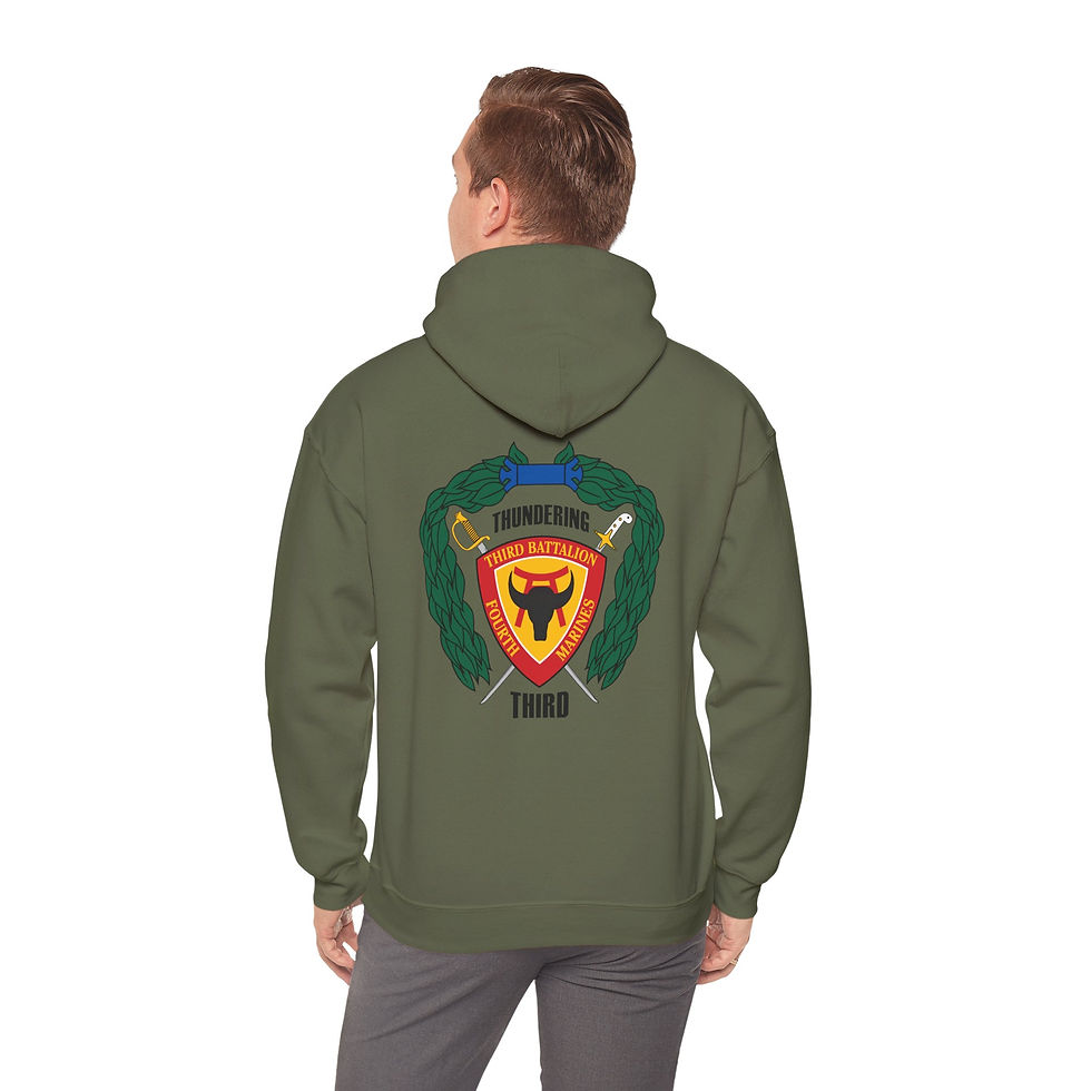 Thumbnail: 3/4 (3d Battalion 4th Marines "DARKSIDE" ALT), 1ST MAR DIV, Marine Corps Hoodie