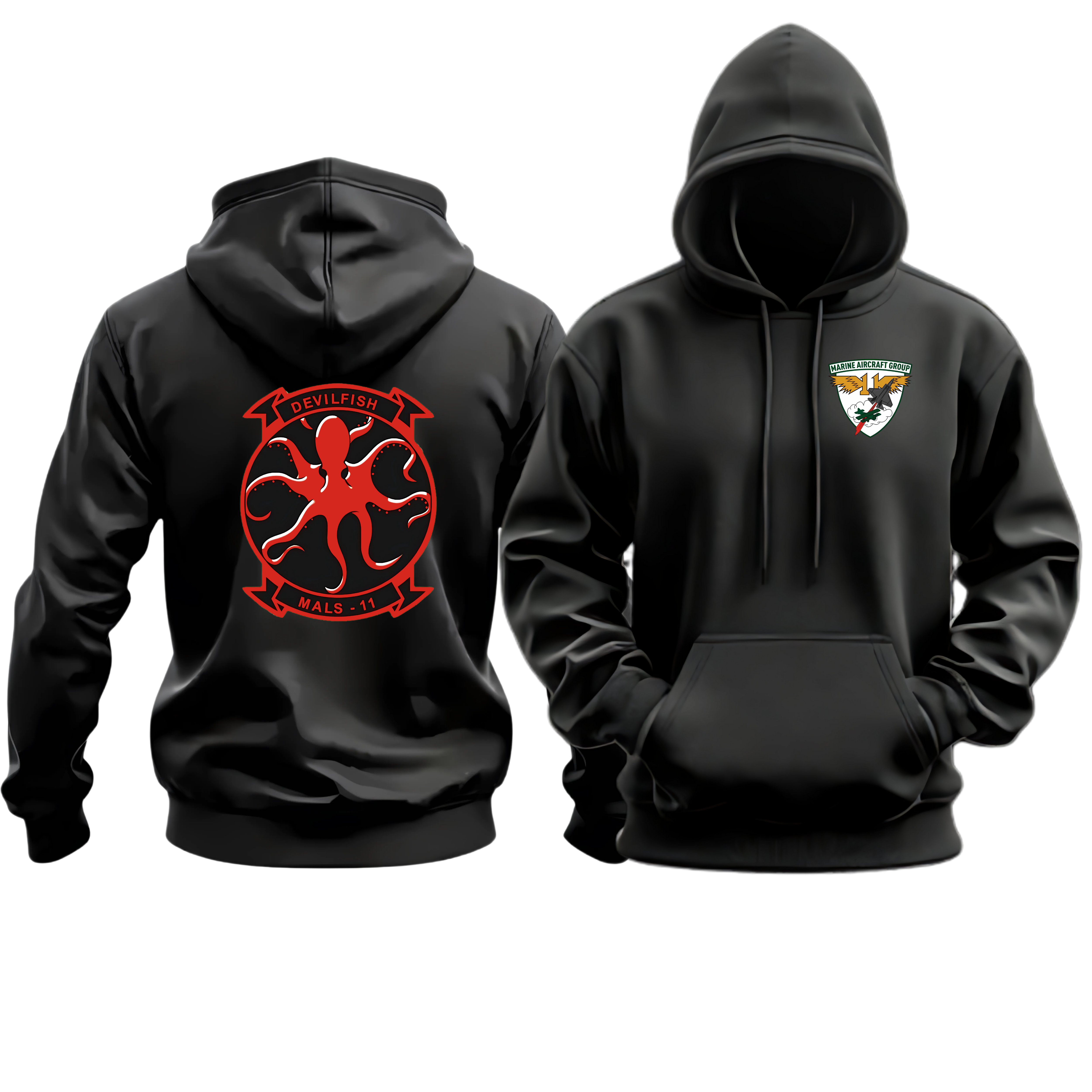 MALS-11 (MARINE AVIATION LOGISTICS SQUADRON 11), MAG-11, MARINE CORPS HOODIE