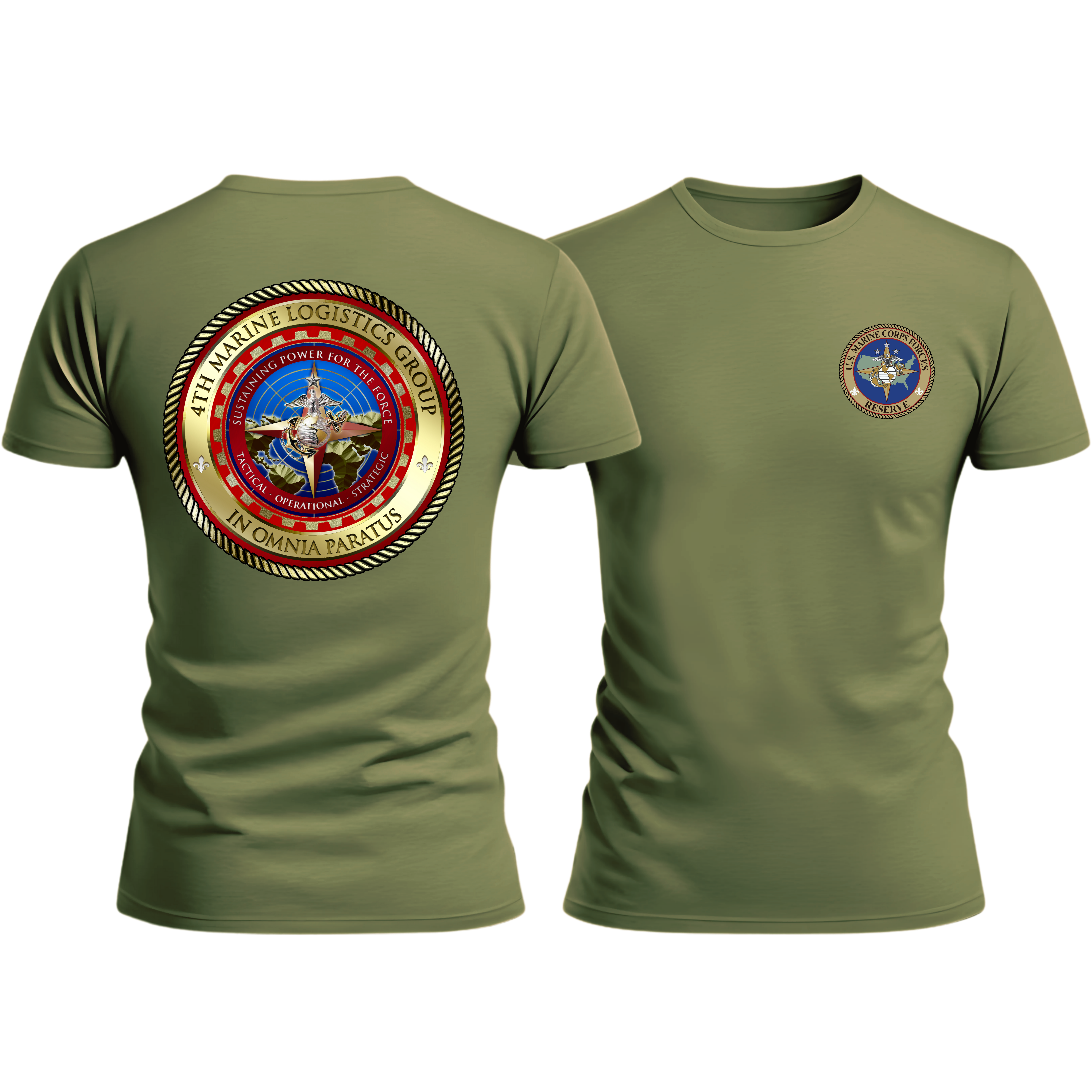 4TH MLG, MARFORRES/MFR, Marine Corps T-Shirt 