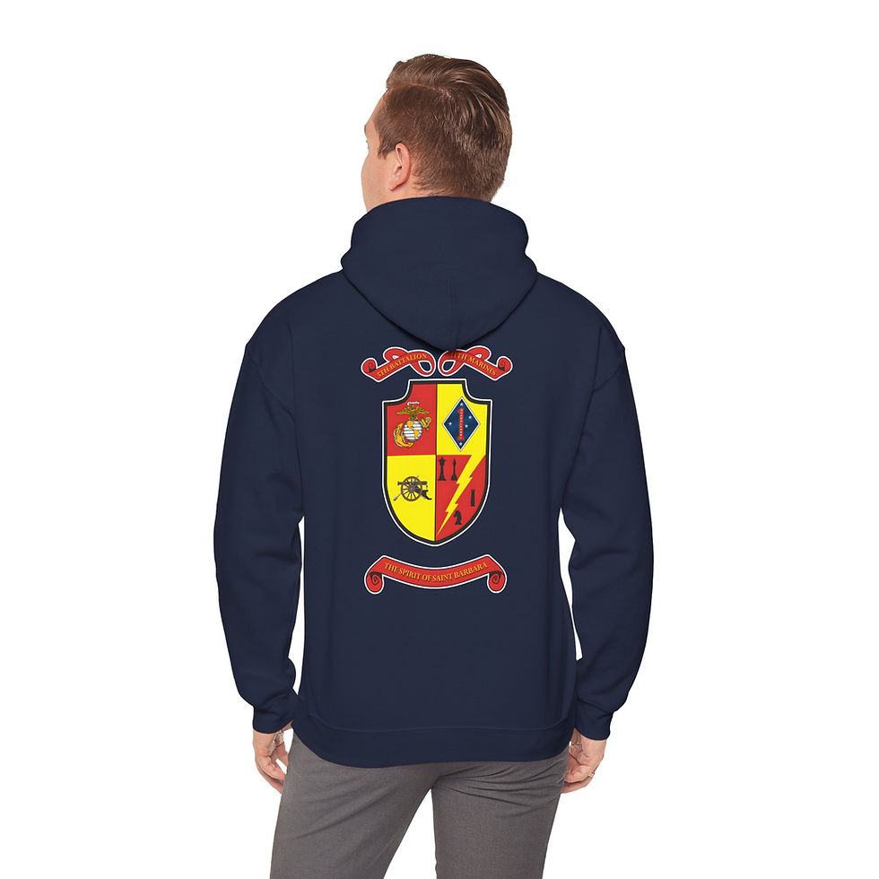 Thumbnail: 5/11 (5th Battalion 11th Mar/5th Bn 11th Mar), 1ST MAR DIV, Marine Corps Hoodie