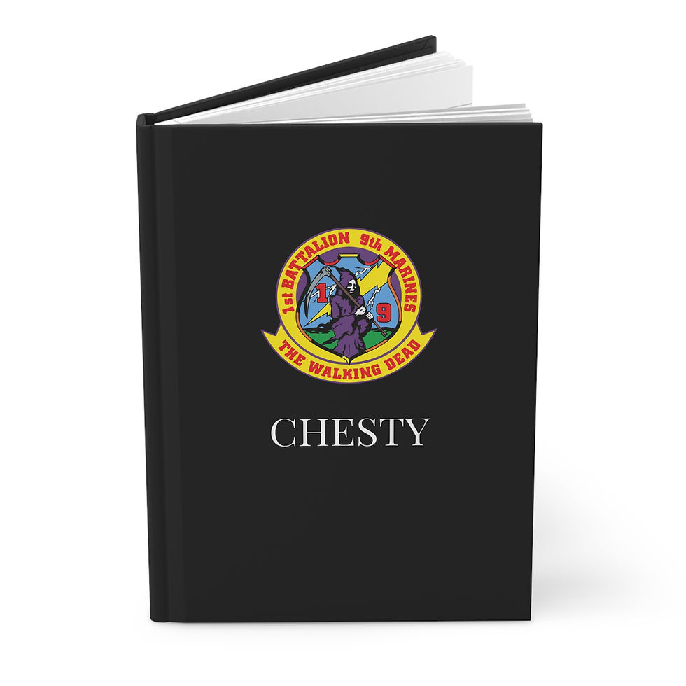 Thumbnail: 1/9 (1st Battalion 9th Marines) Personalizable Hardcover Journal Matte