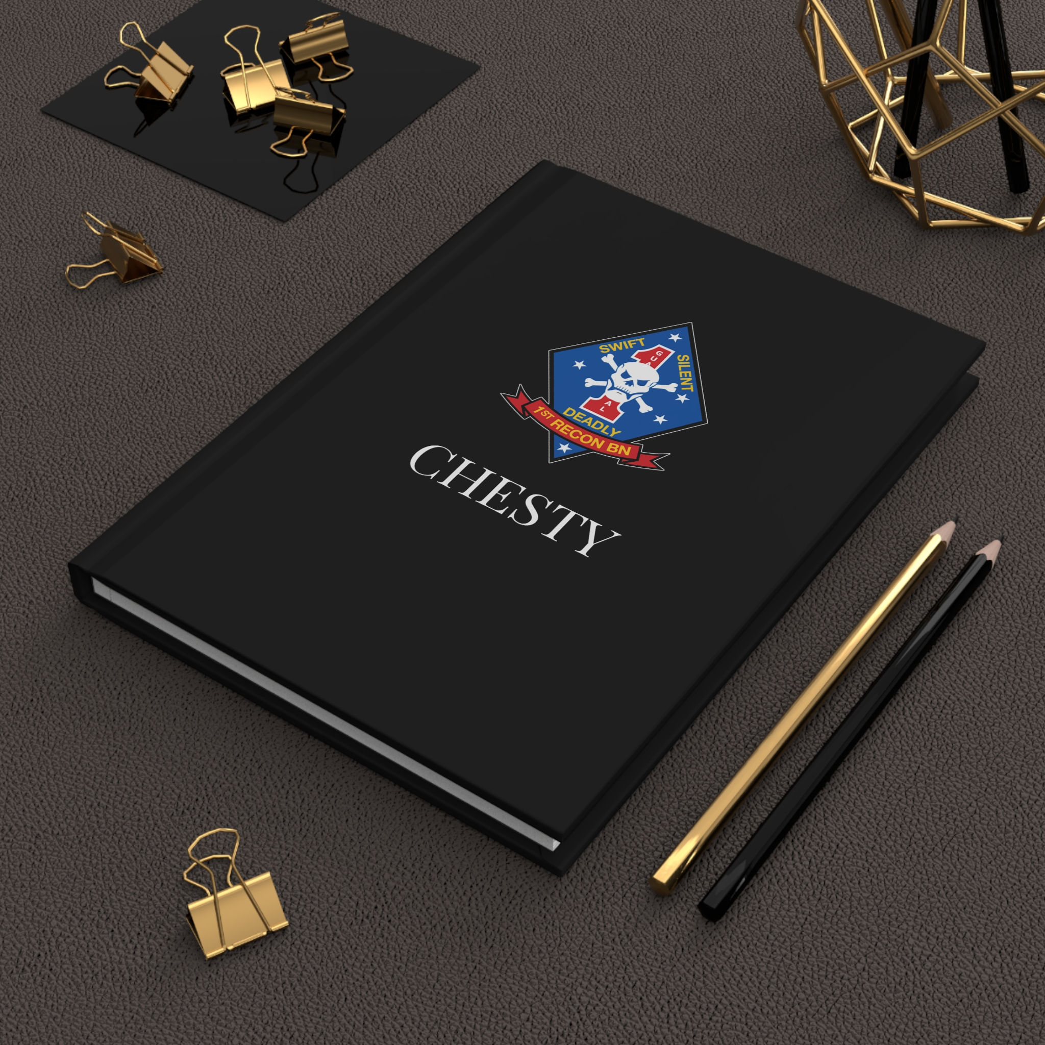 1ST RECON BN (1st Reconnaissance Bn) Personalizable Hardcover Journal Matte