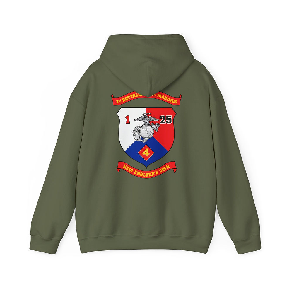 Thumbnail: 1/25 (1ST BATTALION 25TH MAR/1ST BN 25TH MAR), 4TH MAR DIV, MARINE CORPS HOODIE