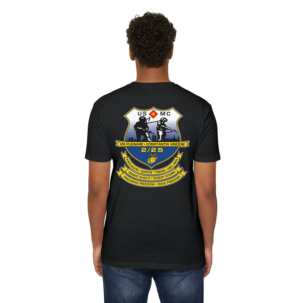 Thumbnail: 2/25 (2d Battalion 25th Mar/2d Bn 25th Mar), 25TH MAR REG, Marine Corps T-Shirt