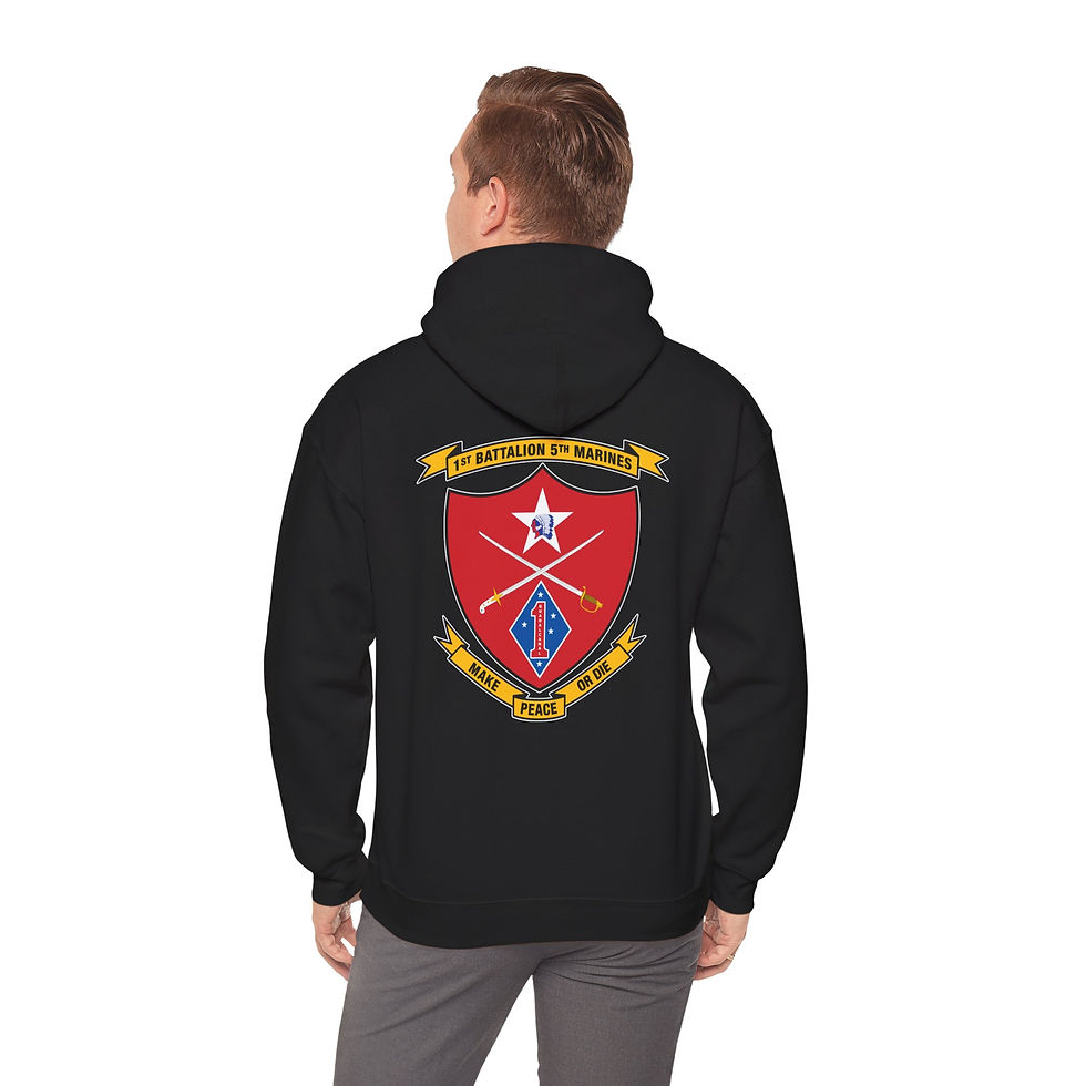 Thumbnail: 1/5 (1st Battalion 5th Marines/1st Bn 5th Mar), 1ST MAR DIV, Marine Corps Hoodie