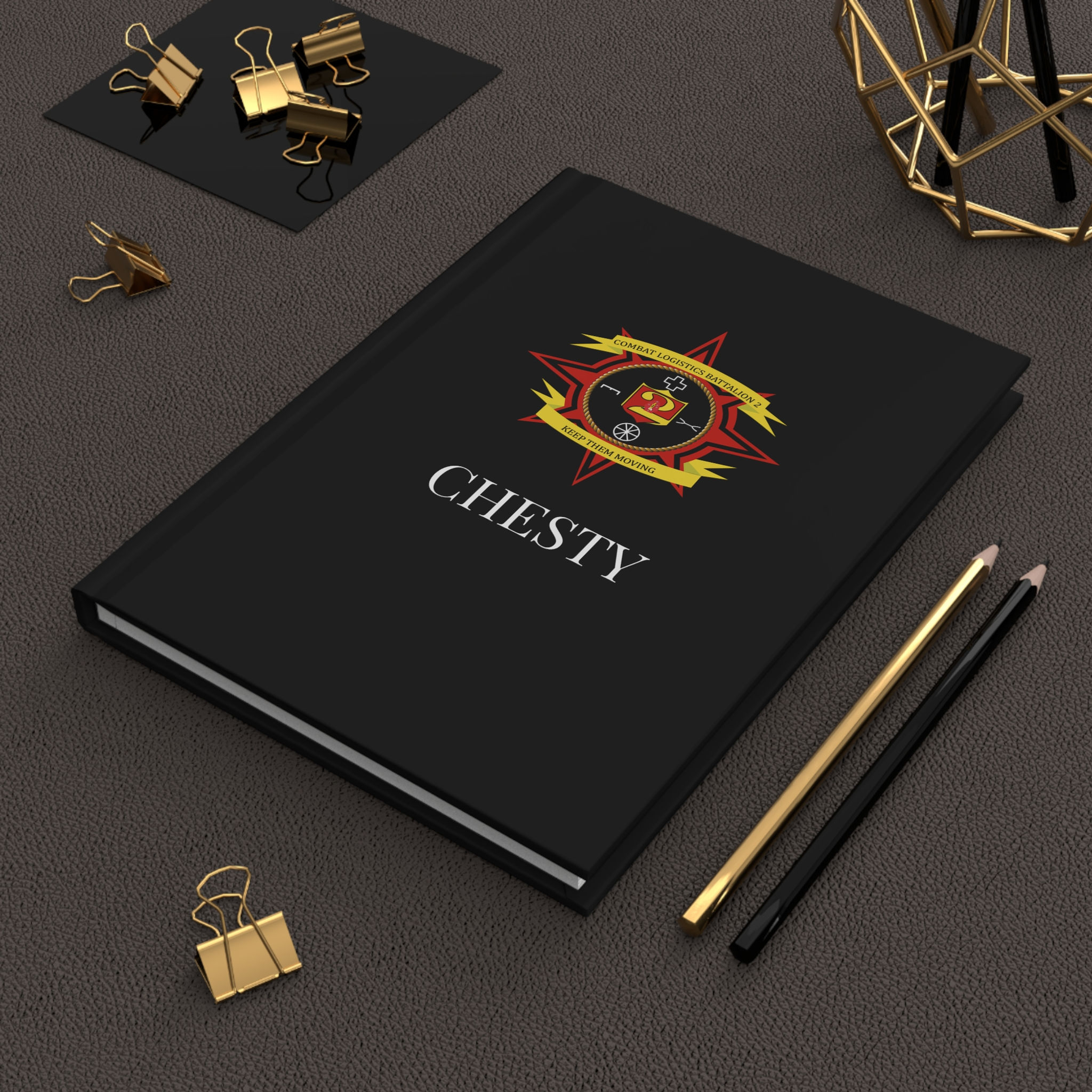 CLB-2 (Combat Logistics Battalion 2) Personalizable Hardcover Journal Matte