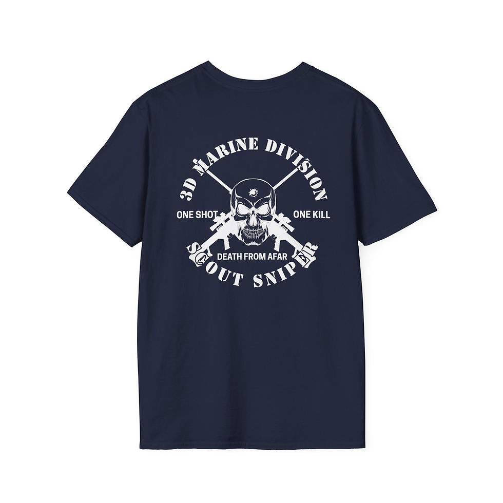Thumbnail: Scout Sniper Platoon (STA PLT/3d Mar Div), 3D MAR DIV, Marine Corps T-Shirt