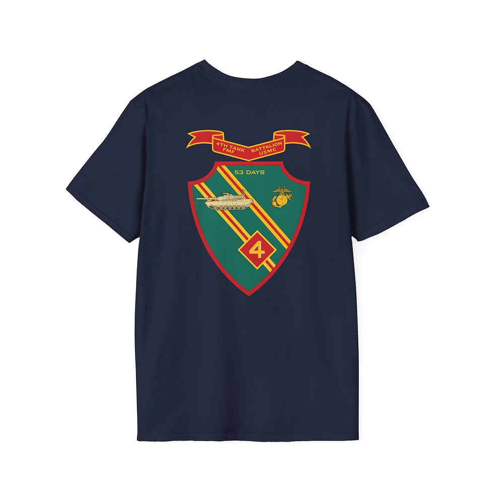 Thumbnail: 4TH TANKS (4th Tank Battalion), 4TH MAR DIV, Marine Corps T-Shirt 