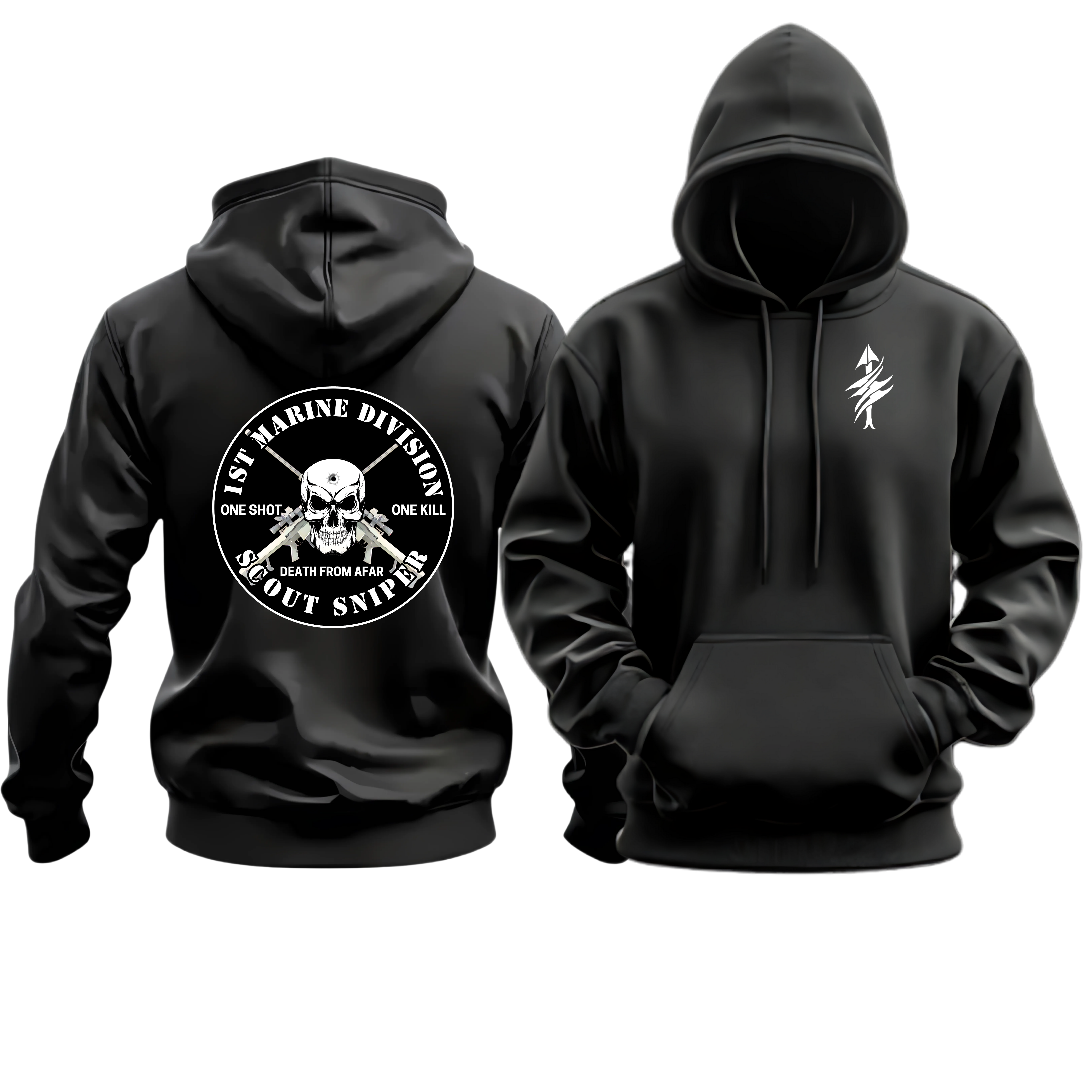 Scout Sniper Platoon (STA PLT/1st Mar Div), Scout Snipers, Marine Corps Hoodie