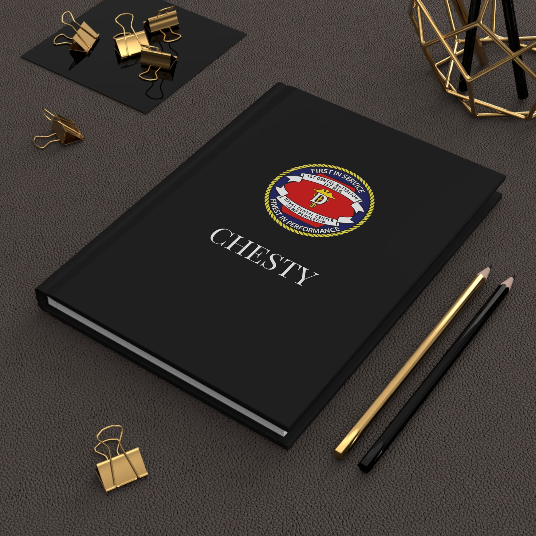 1ST DENTAL BN (1st Dental Battalion) Personalizable Hardcover Journal Matte