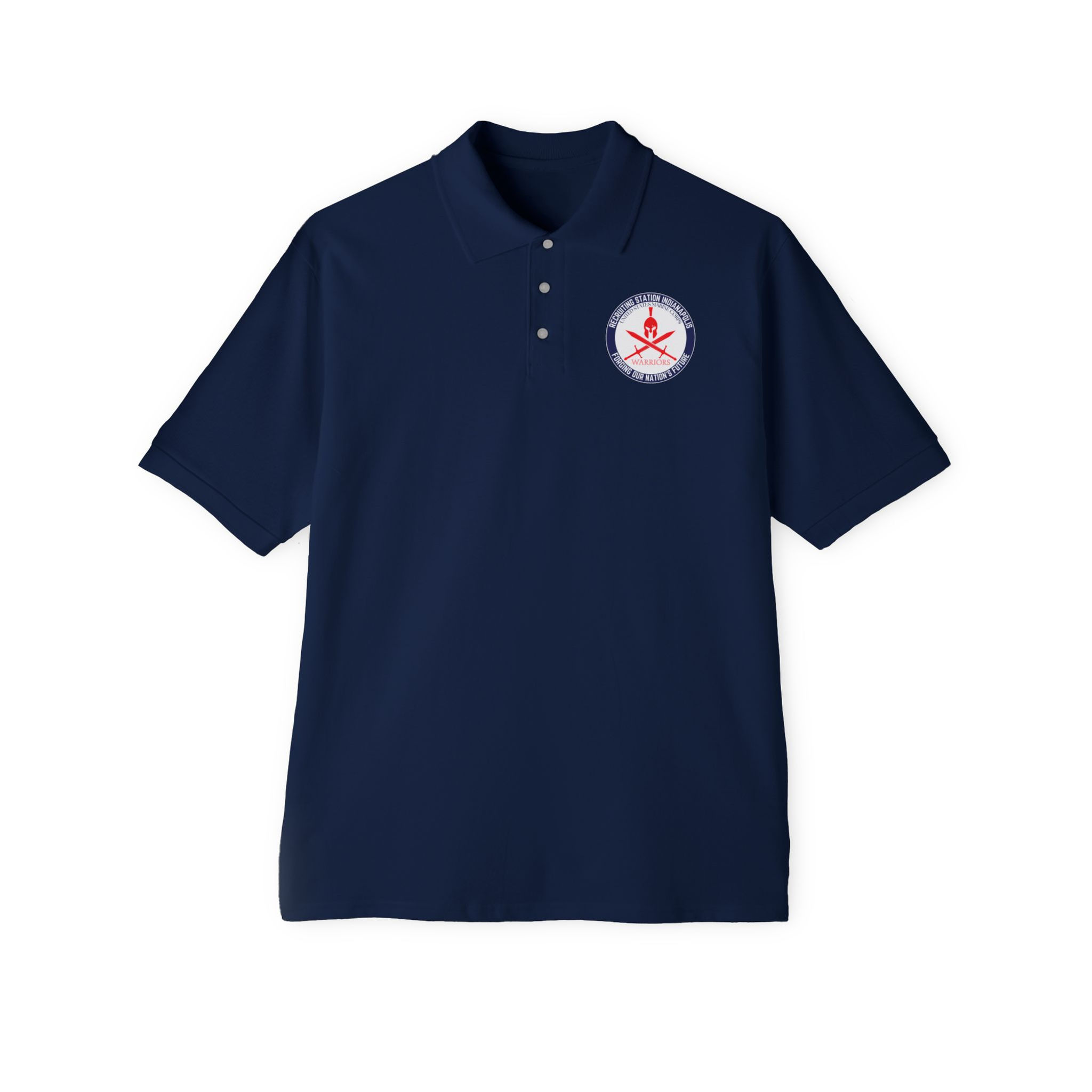 RS INDIANAPOLIS (Recruiting Station Indianapolis), USMC, Men's Piqué Polo
