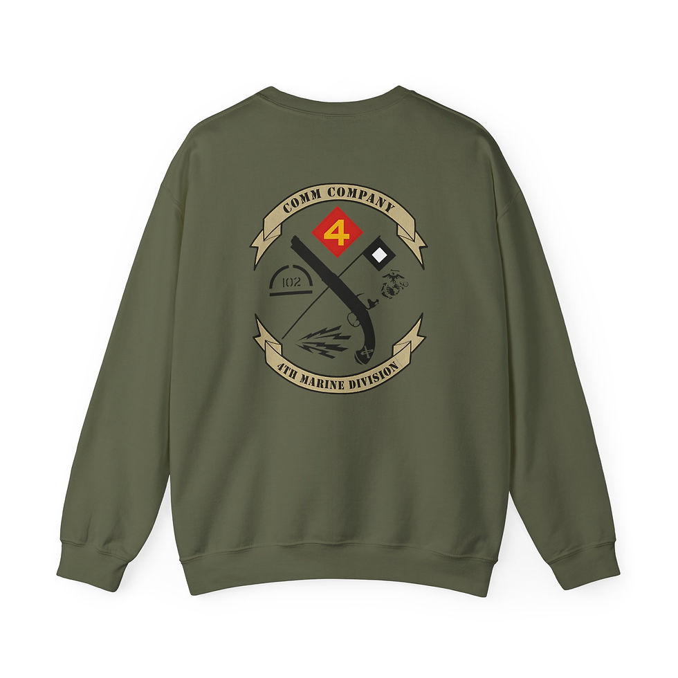Thumbnail: COMM COMPANY 14TH MAR REG (Communications Company), USMC, Marine Corps Sweater
