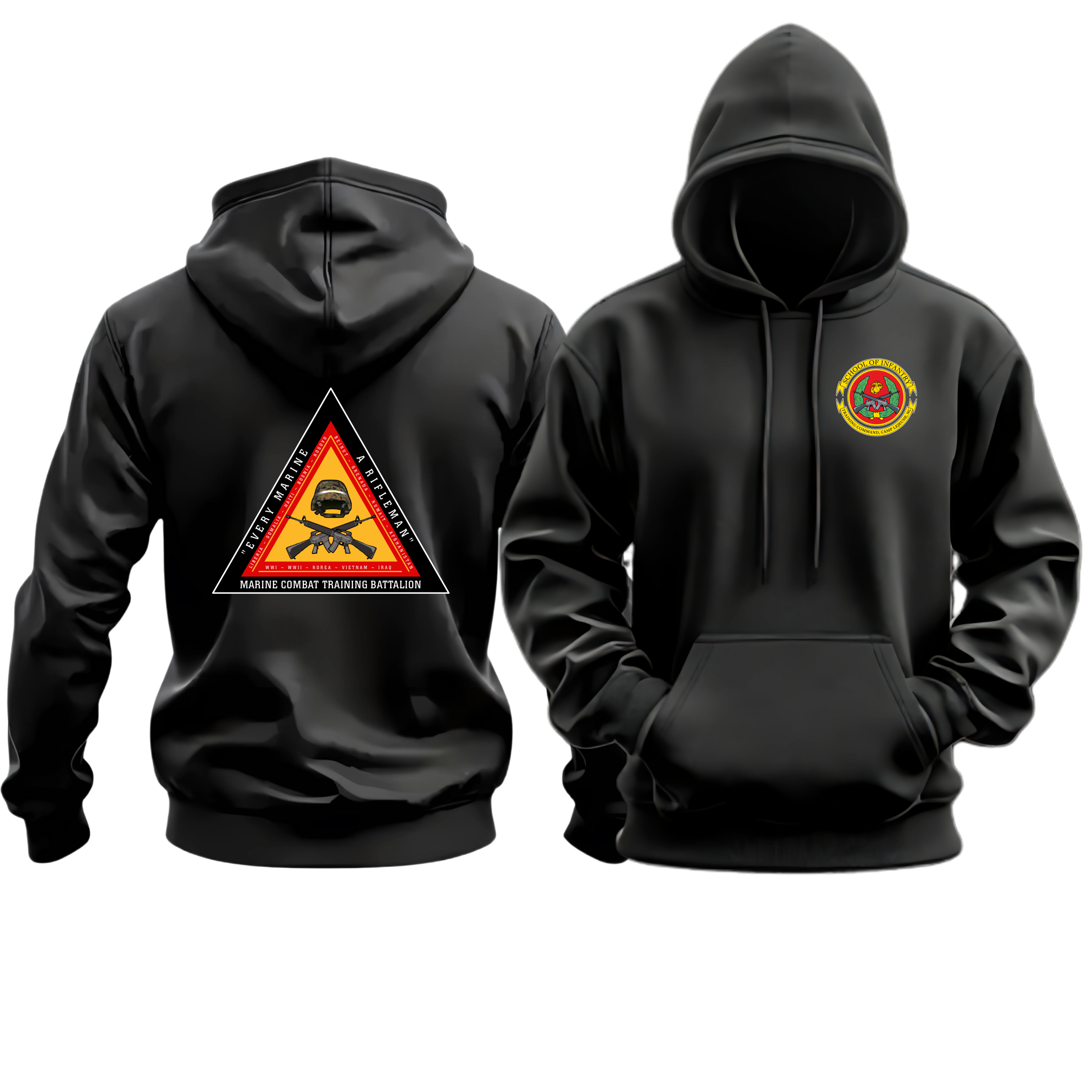 MCT-EAST (MARINE COMBAT TRAINING BN CAMP LEJEUNE), SOI-EAST, MARINE CORPS HOODIE