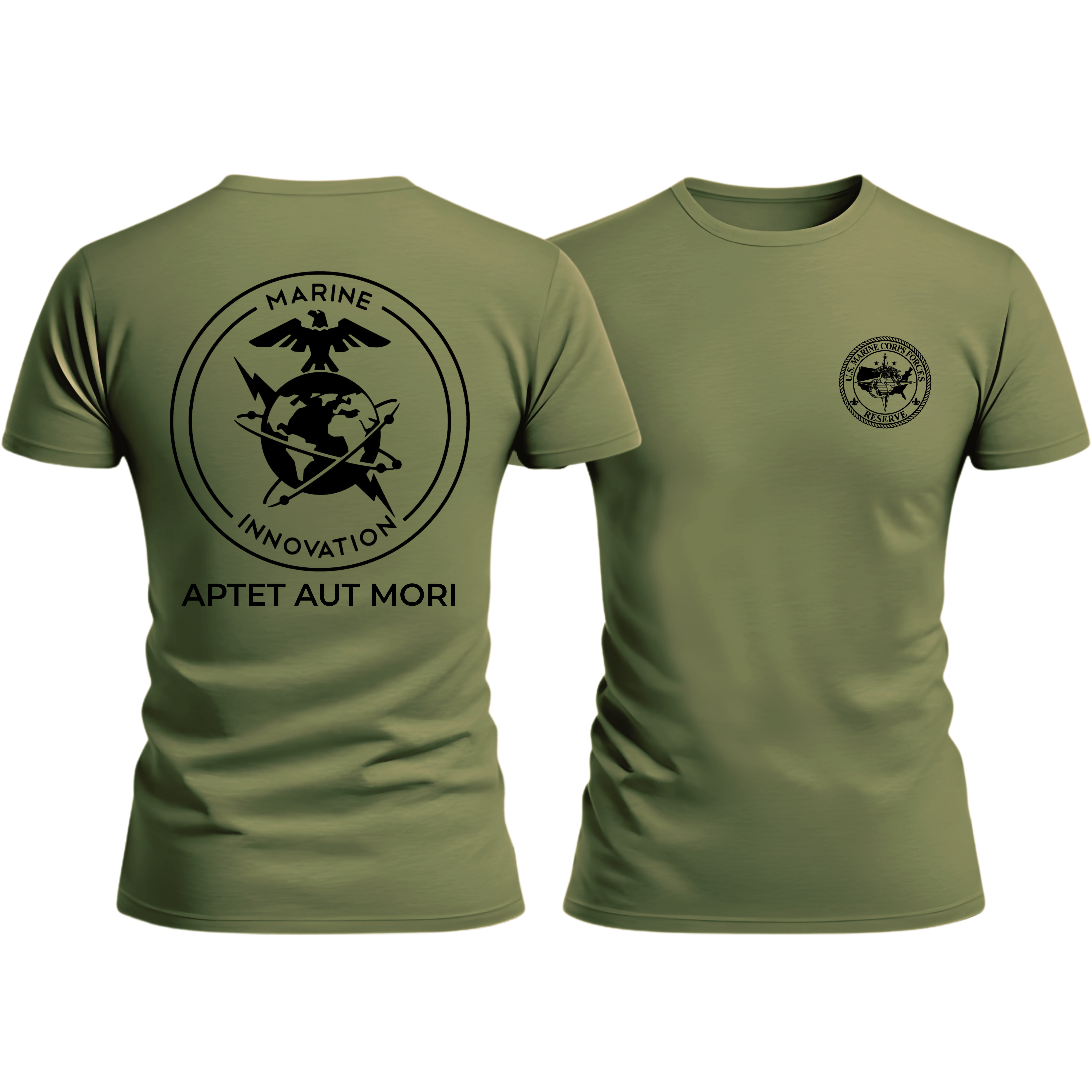 MIU "APTET AUT MORI (ADAPT OR DIE)" (Tac), MARFORRES/MFR, Marine Corps T-Shirt 