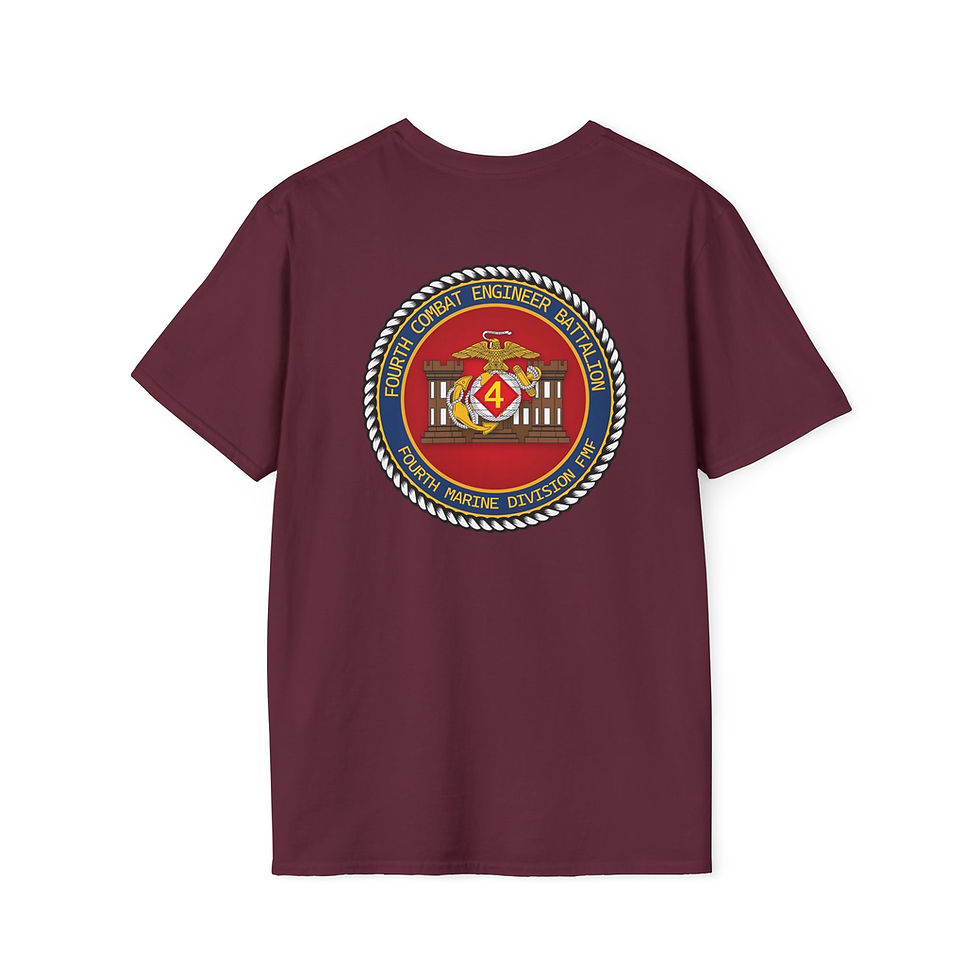 Thumbnail: 4TH CEB, 4TH MAR DIV, Marine Corps T-Shirt 
