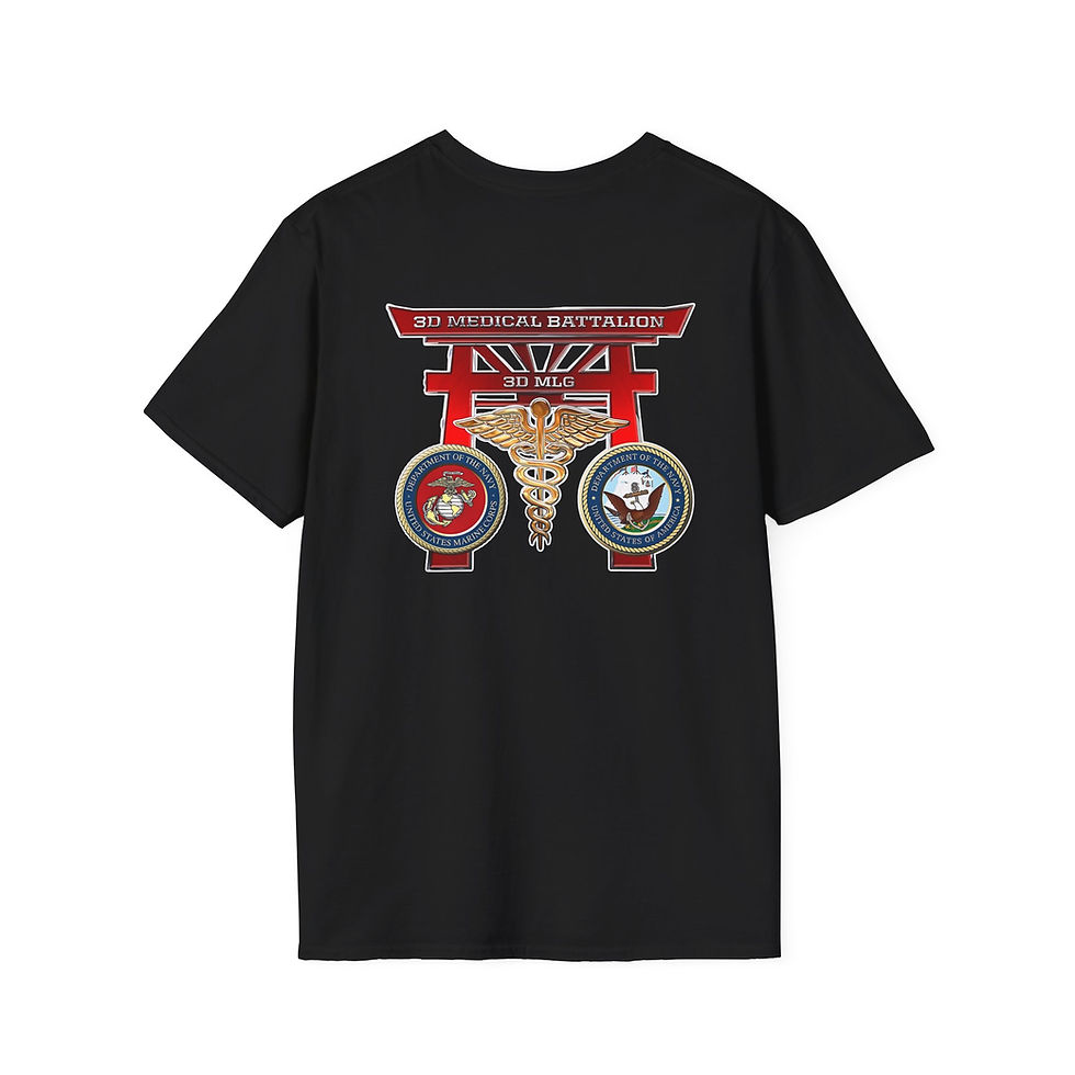 Thumbnail: 3D MED BN, III MEF, Marine Corps T-Shirt 