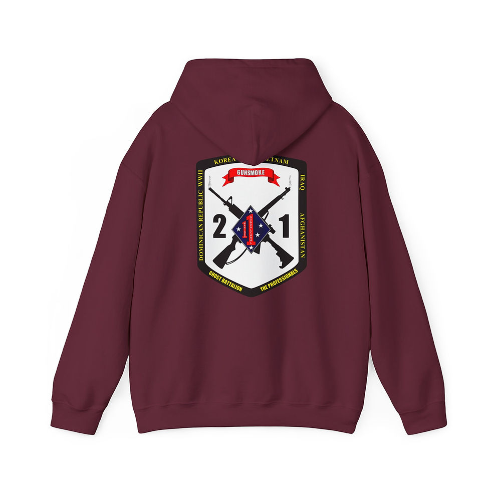 Thumbnail: 2/1 (2D BATTALION 1ST MARINES), 1ST MAR DIV, MARINE CORPS HOODIE