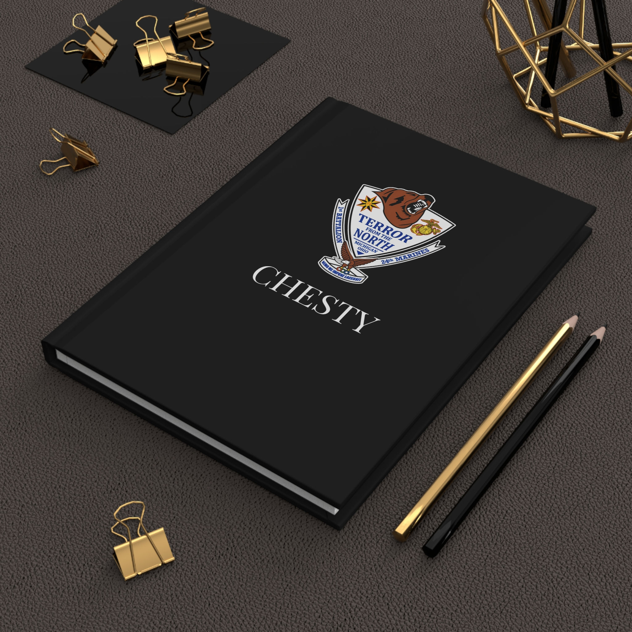 1/24 (1st Battalion 24th Marines) Personalizable Hardcover Journal Matte