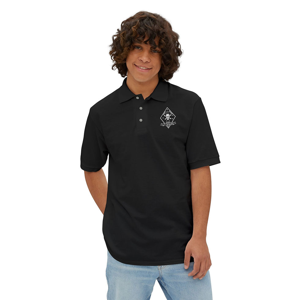 Thumbnail: 1ST RECON BN (1st Reconnaissance Battalion Tactical), USMC, Men's Piqué Polo