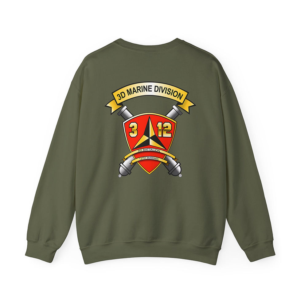 Thumbnail: 3/12 (3d Battalion 12th Marines/3d Bn 12th Mar), USMC, Marine Corps Sweater