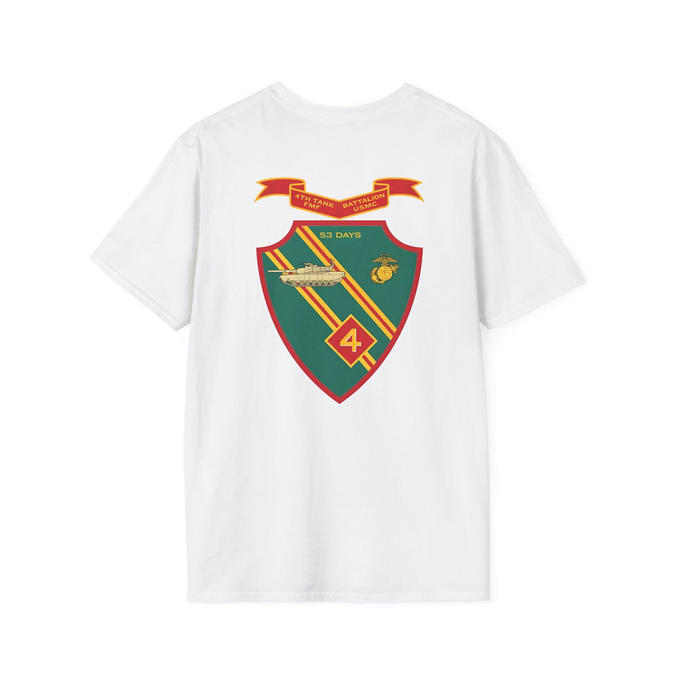 Thumbnail: 4TH TANKS (4th Tank Battalion), 4TH MAR DIV, Marine Corps T-Shirt 