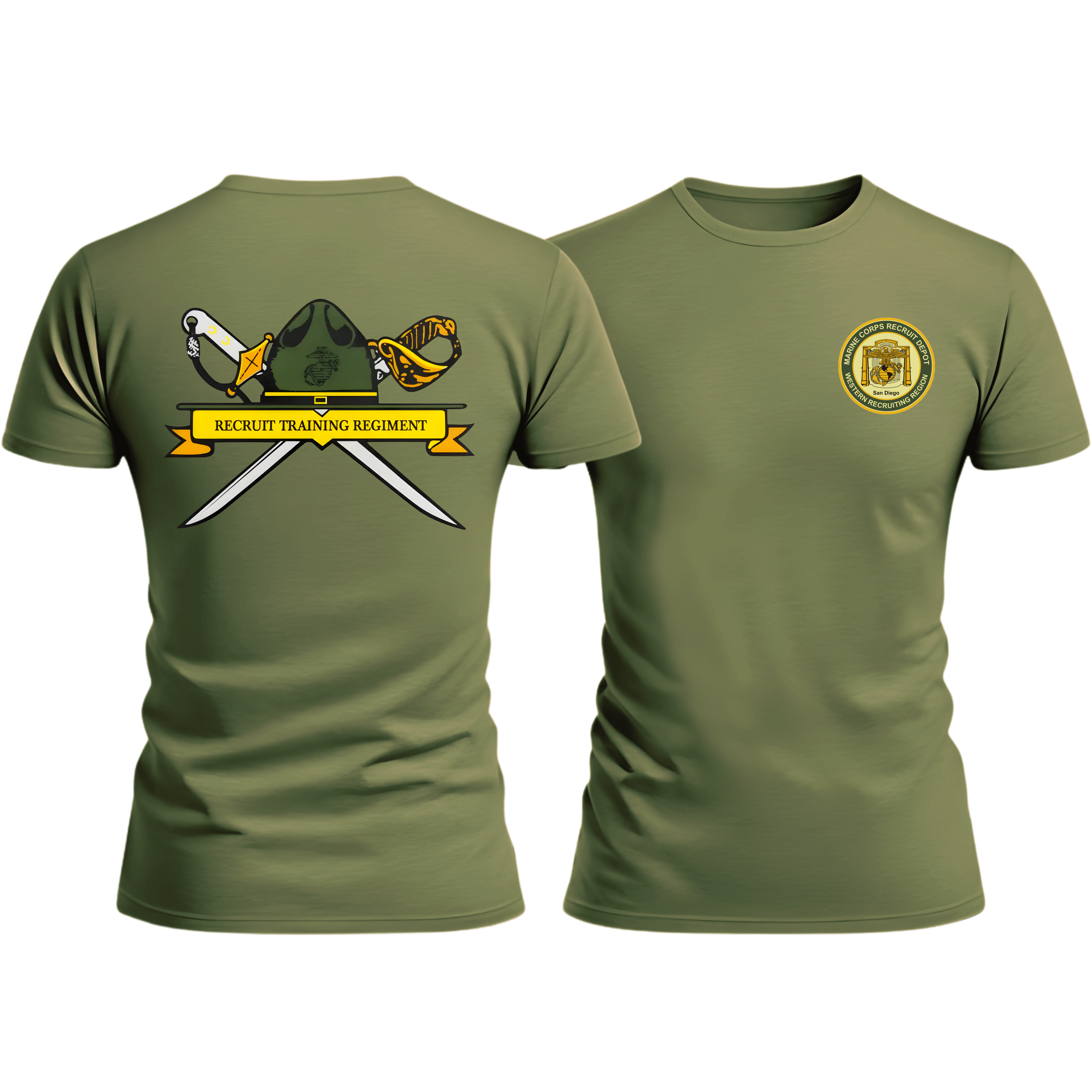 RECRUIT TRAINING REGIMENT (RTR), MCRD SD, Marine Corps T-Shirt 