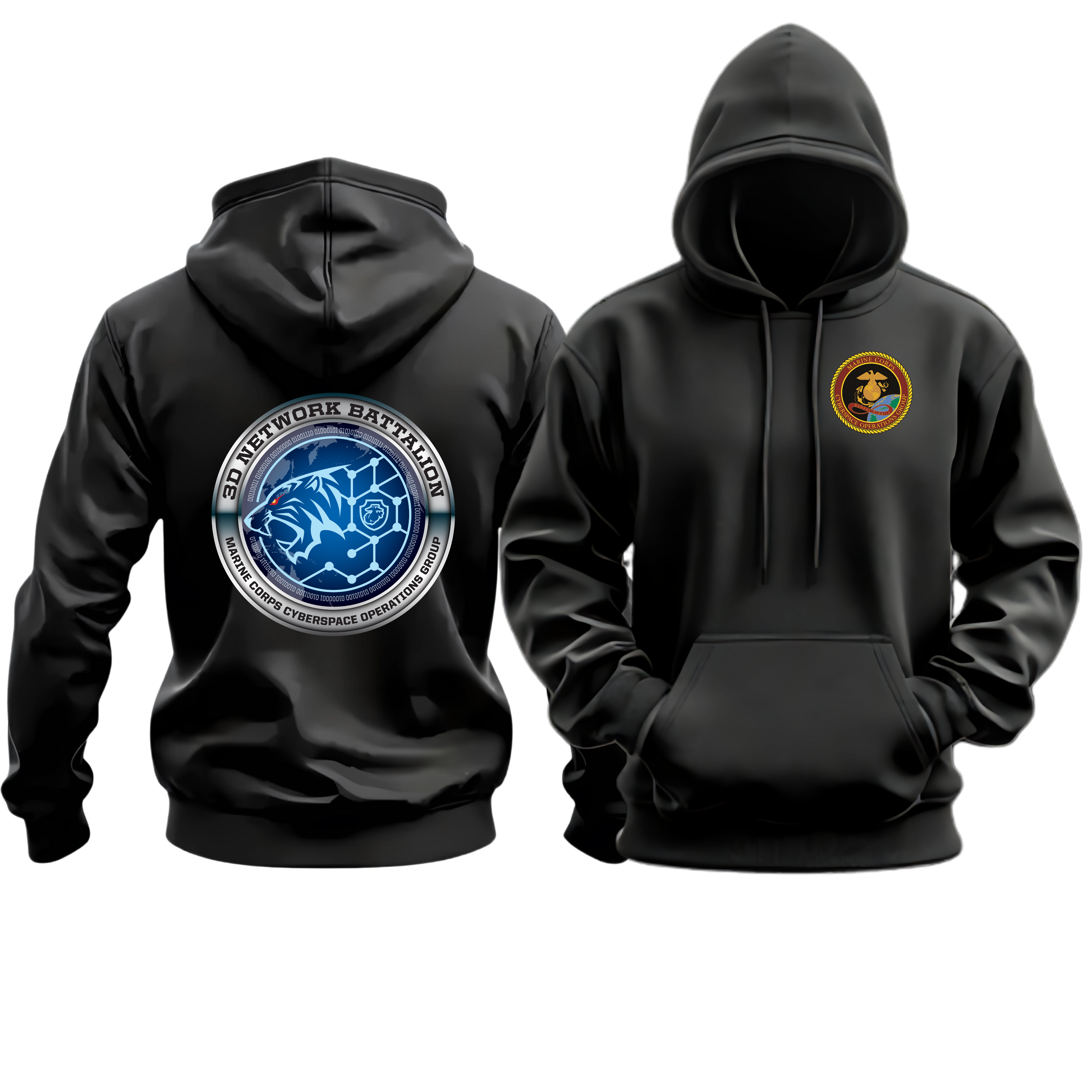 3D NETWORK BATTALION, MCCOG, MARINE CORPS HOODIE