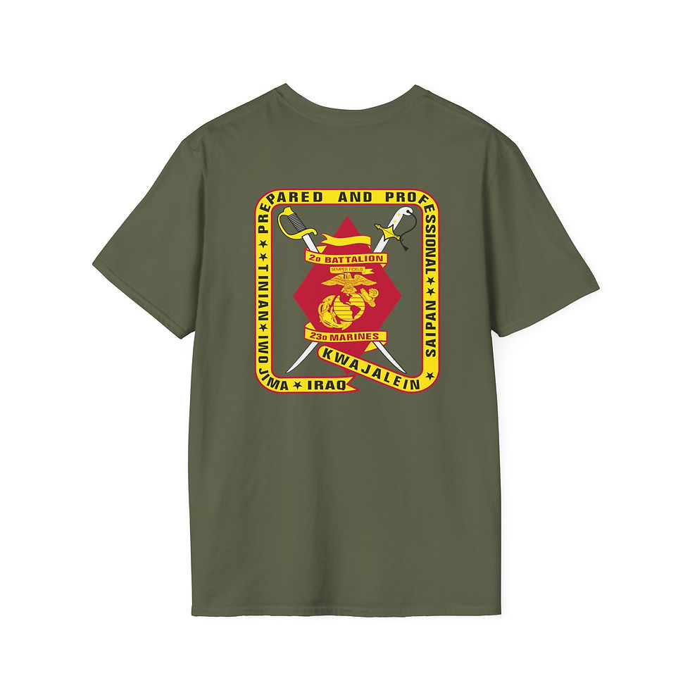 Thumbnail: 2/23 (2d Battalion 23d Marines/2d Bn 23d Mar), 4TH MAR DIV, Marine Corps T-Shirt