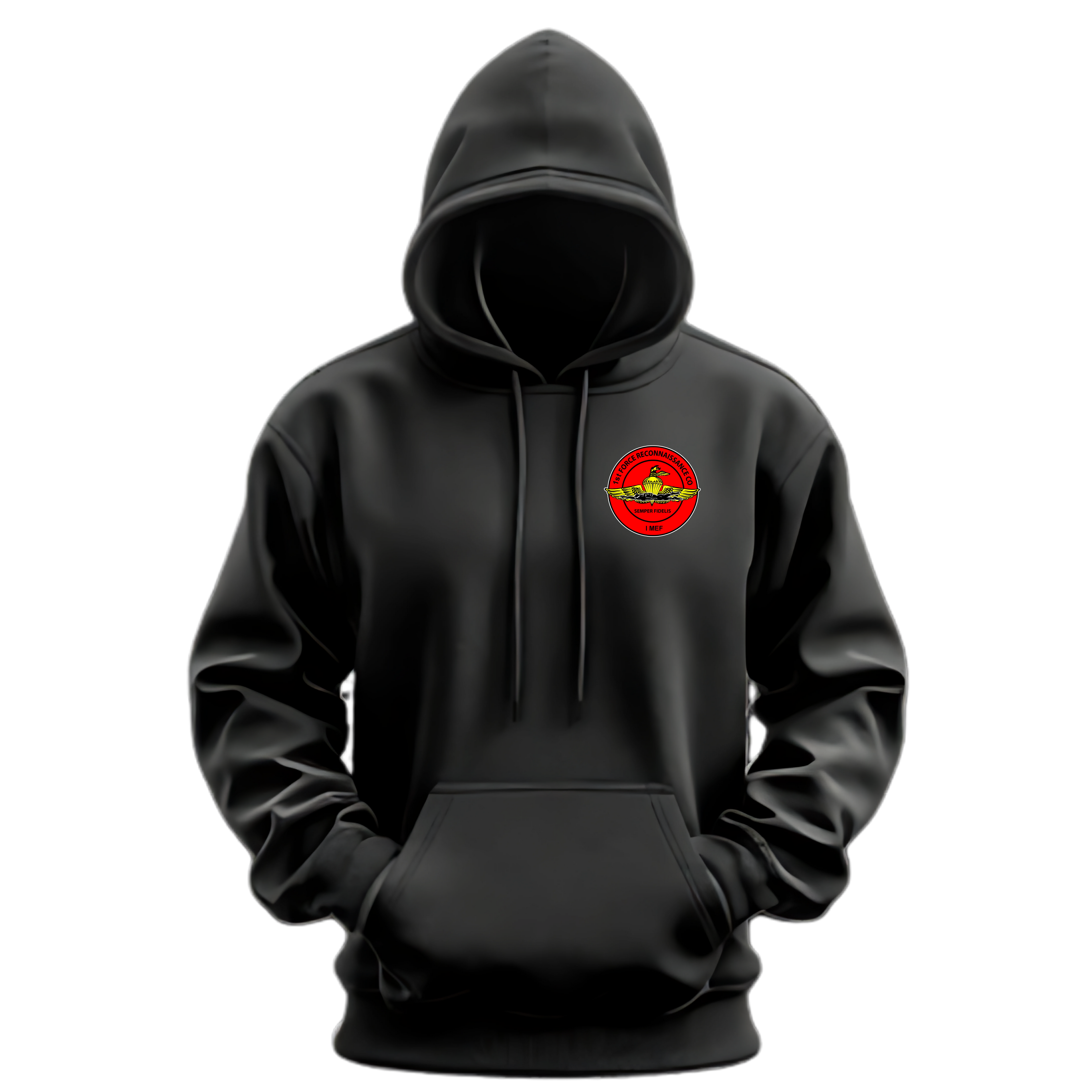 1ST FORECON (1st Force Reconnaissance Com), 1ST FORCE RECON, Marine Corps Hoodie