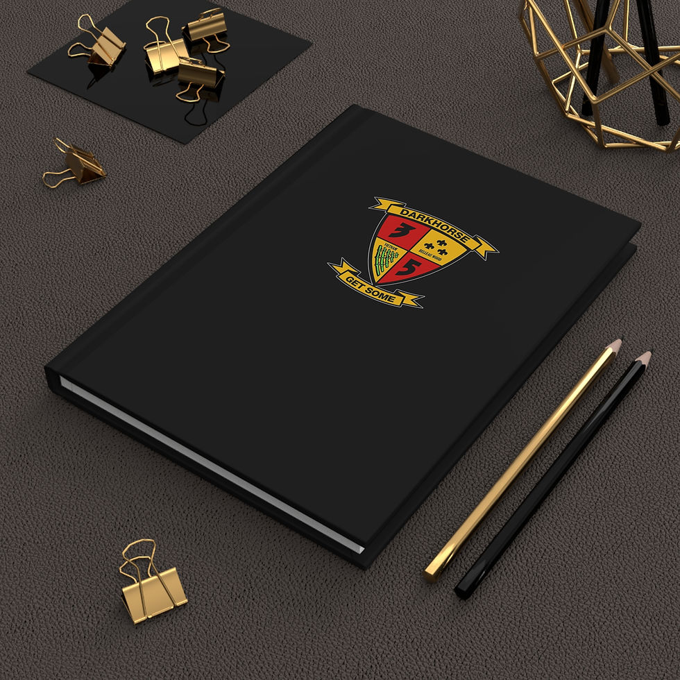 3/5, 3RD BN 5TH MAR, "DARK HORSE" Hardcover Journal Matte