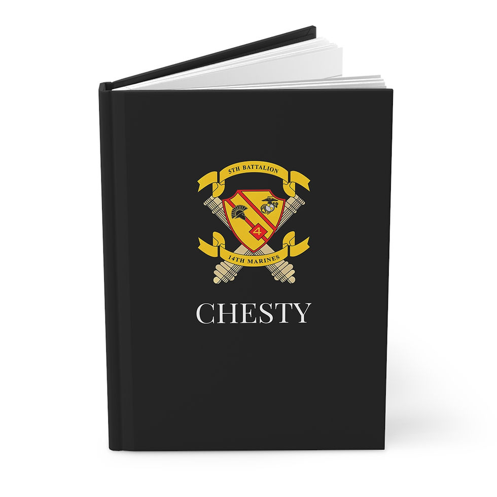Thumbnail: 5/14 (5th Battalion 14th Marines) Personalizable Hardcover Journal Matte