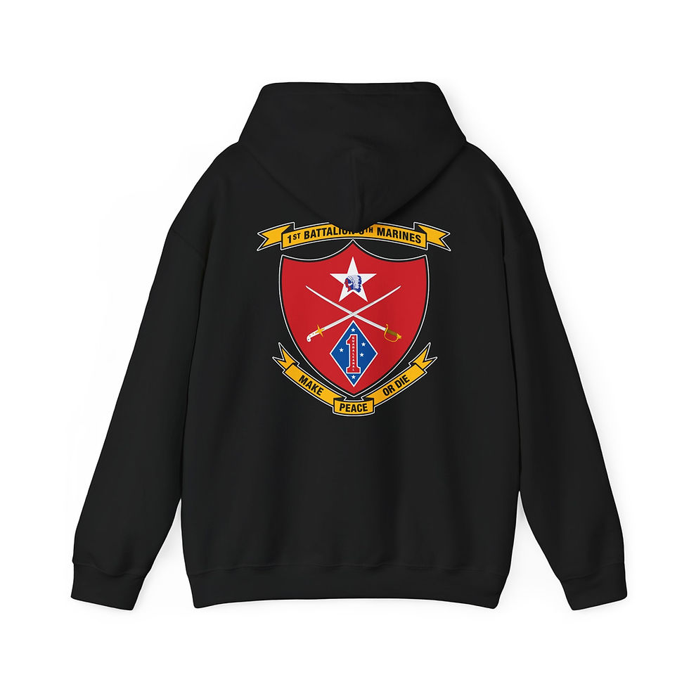 Thumbnail: 1/5 (1st Battalion 5th Marines/1st Bn 5th Mar), 1ST MAR DIV, Marine Corps Hoodie