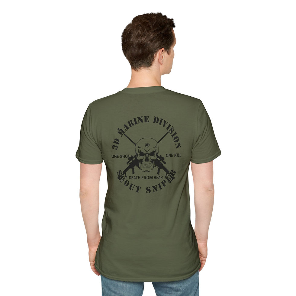 Thumbnail: Scout Sniper Platoon (STA PLT/3d Mar Div), 3D MAR DIV, Marine Corps T-Shirt