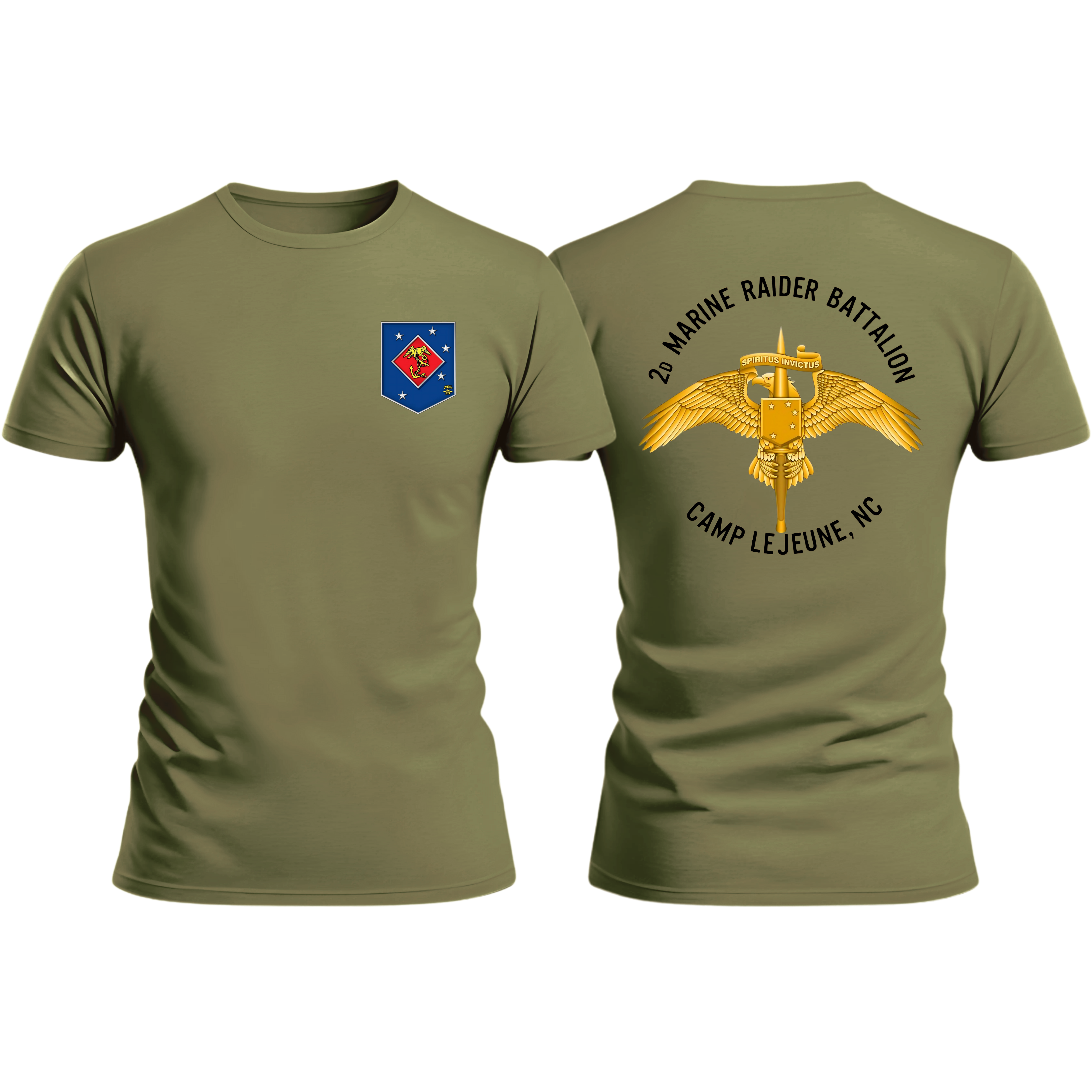 2d Marine Raider BN, Marine Raider Reg, MARSOC Marine Corps T-Shirt