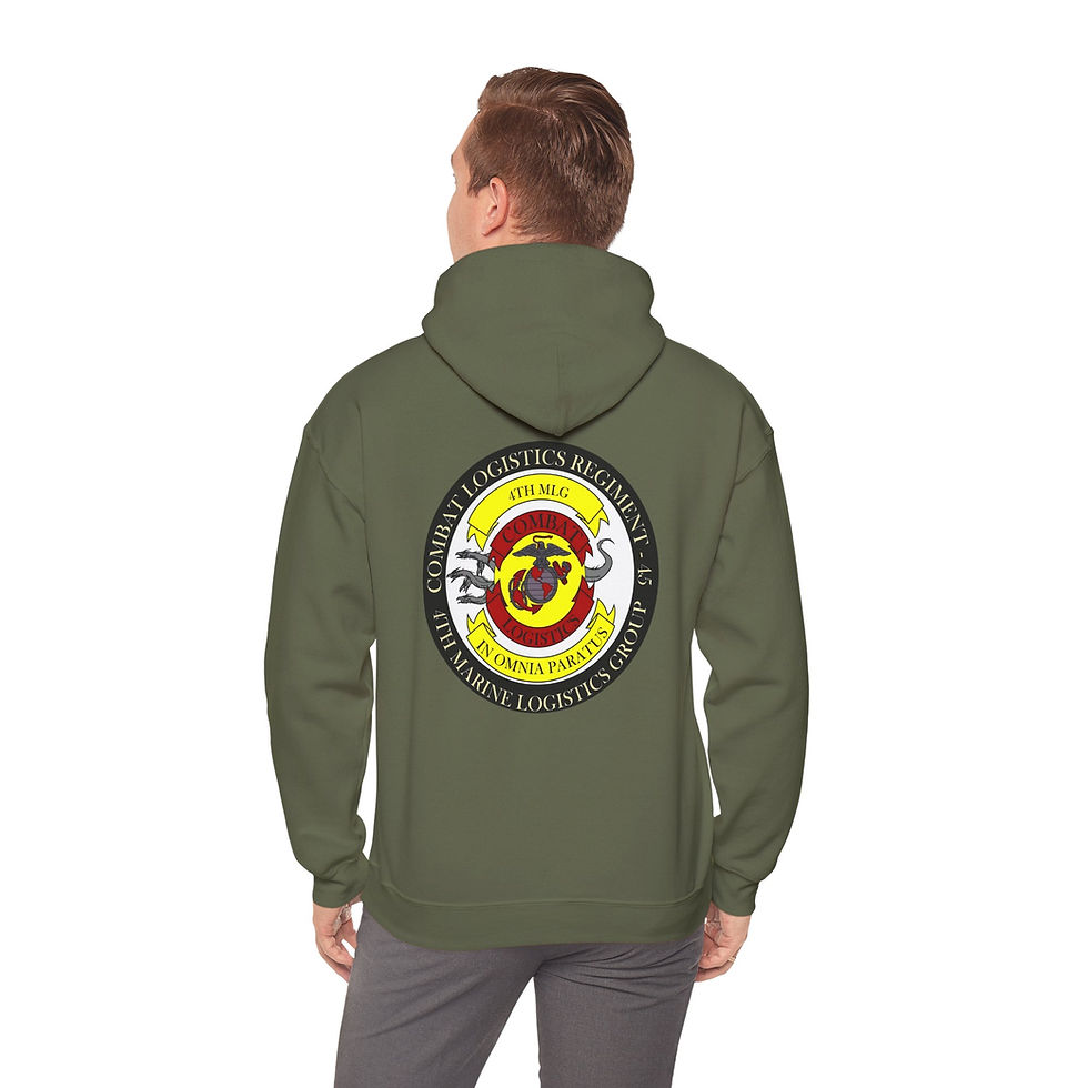 Thumbnail: CLR-45 (COMBAT LOGISTICS REGIMENT 45), MARFORRES/MFR, MARINE CORPS HOODIE