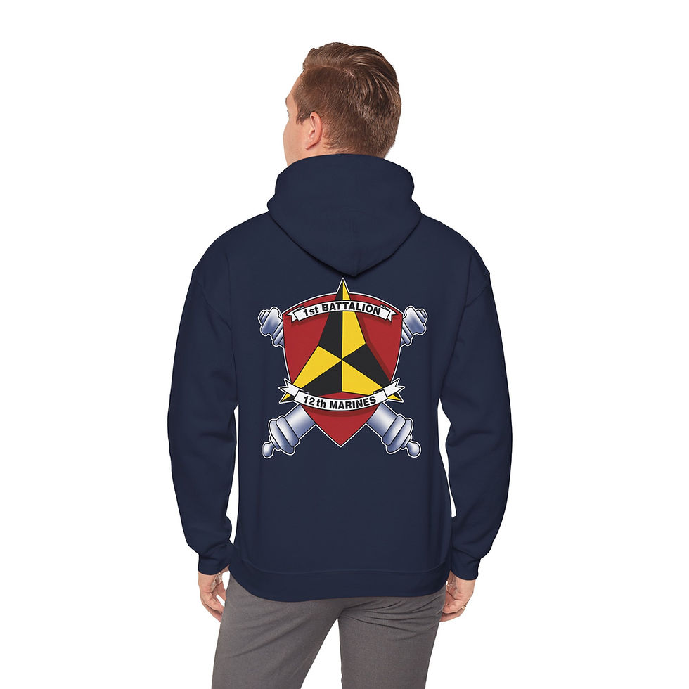 Thumbnail: 1/12 (1st Battalion 12th Mar/1st Bn 12th Mar), 3D MAR DIV, Marine Corps Hoodie