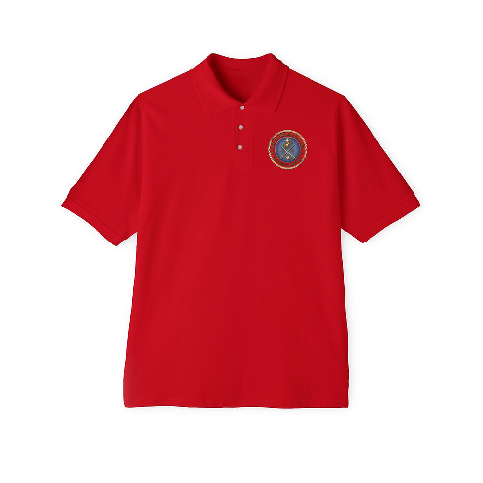 Thumbnail: MCCSSS (Marine Corps Combat Service Support Schools), USMC, Men's Piqué Polo